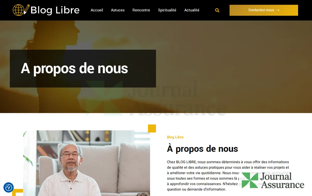 Capture : Blog LIBRE : Astuces, rencontres, spiritualité et actualité
